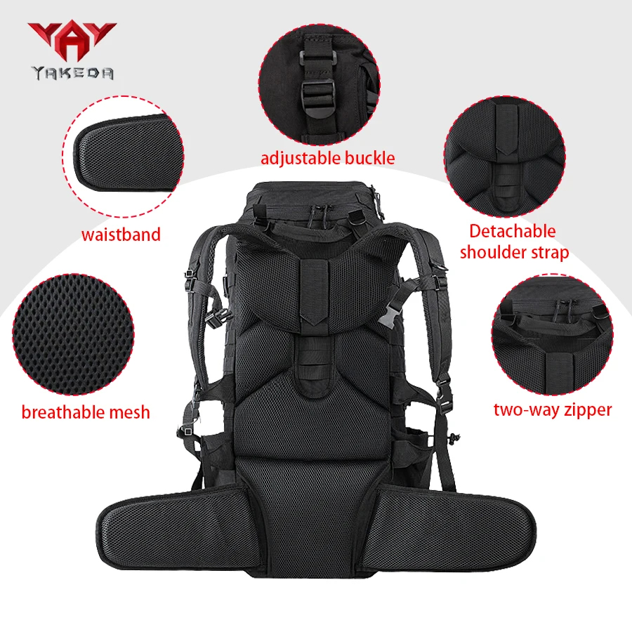 YAKEDA 70L Outdoor Large Capac - Adventure Outdoor Equipment ulasan dan harga