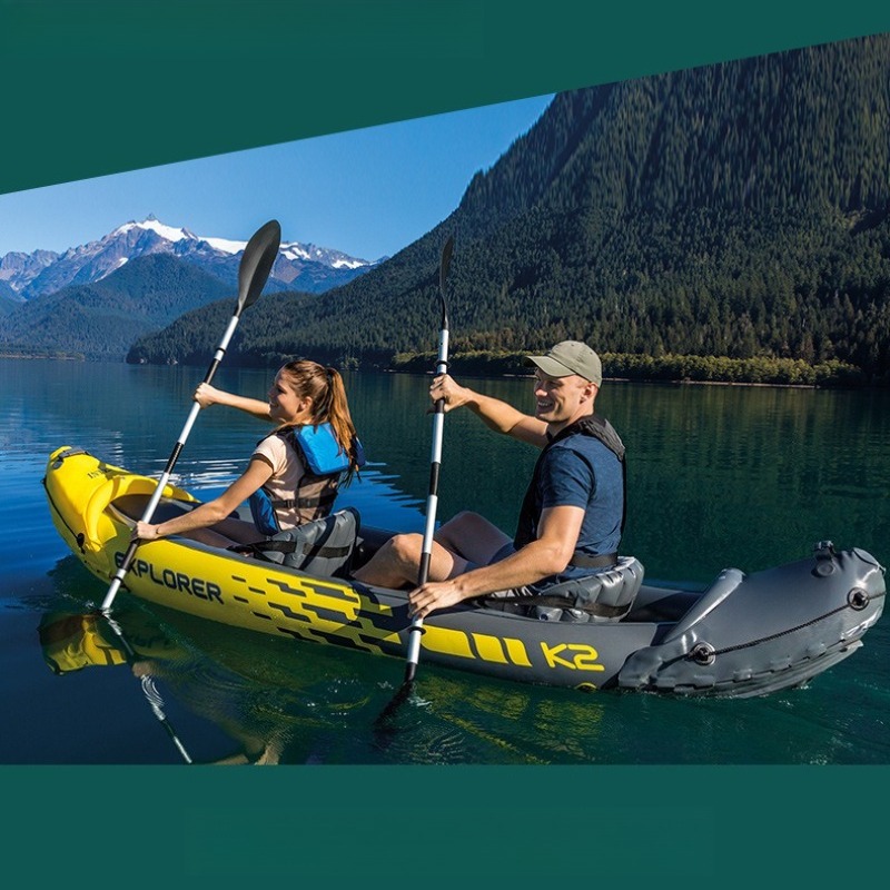Inflatable Boat Two Person Raf - Outdoor Adventure Kayak ulasan dan harga