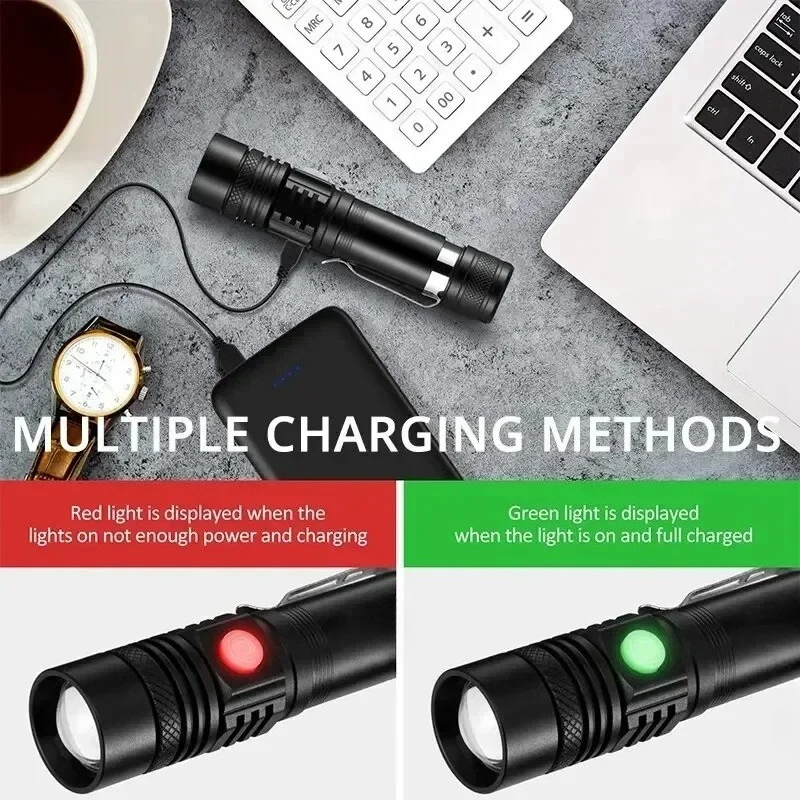 T6 LED Rechargeable Flashlight - Outdoor Adventure Camp ulasan dan harga