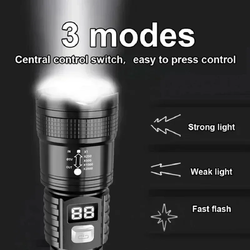 Rechargeable LED Flashlight 10 - Outdoor Adventure Camp ulasan dan harga