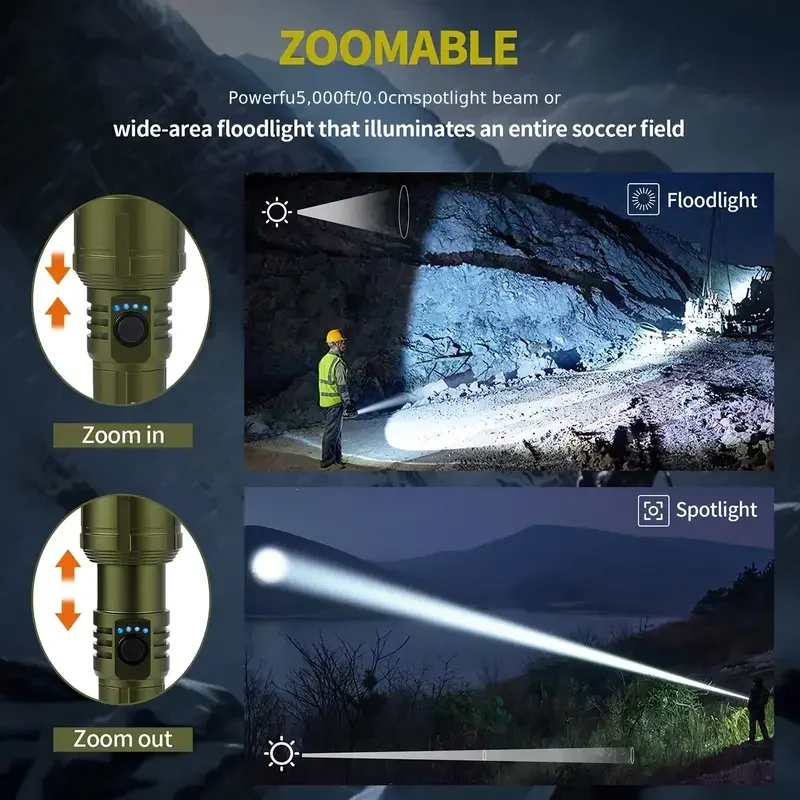 Ultra Powerful Flashlight Conc - Outdoor Adventure Camp ulasan dan harga