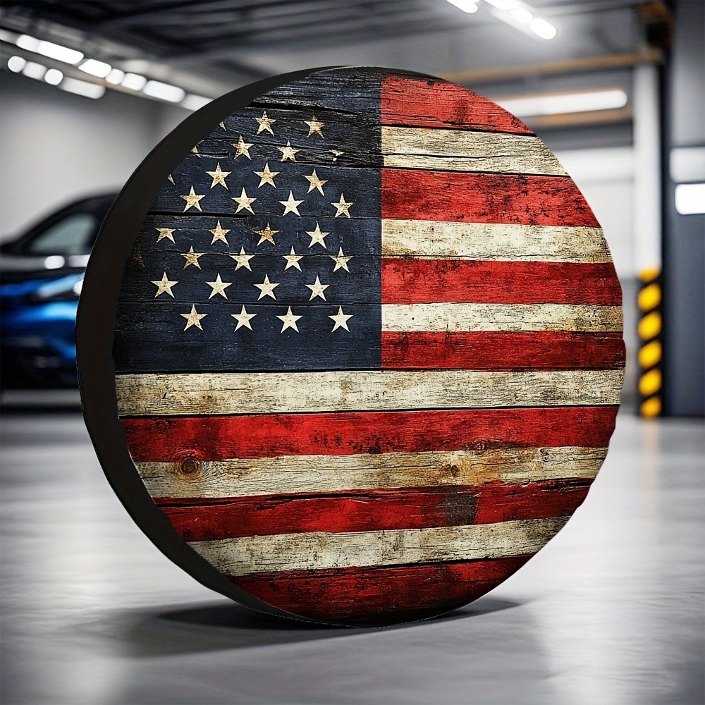 Rustic American Flag Tire Cove - Outdoor Adventure Jeep ulasan dan harga