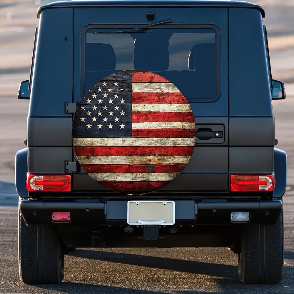 Rustic American Flag Tire Cove - Outdoor Adventure Jeep ulasan dan harga