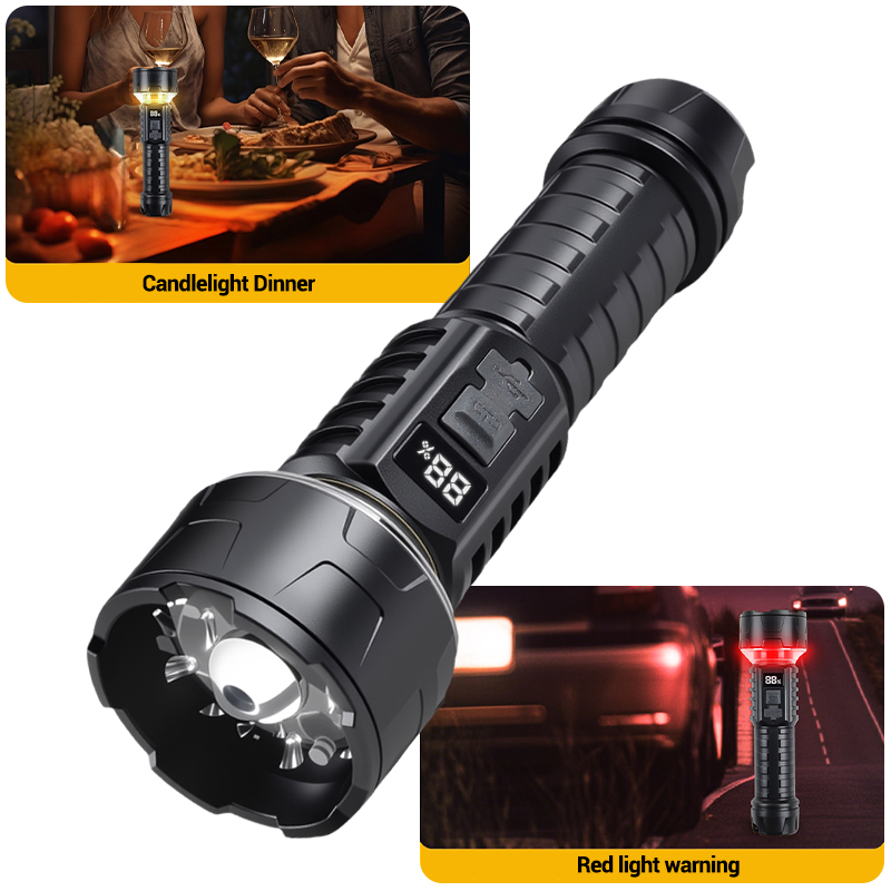 COB LED Flashlight Rechargeabl - Outdoor Adventure Camp ulasan dan harga