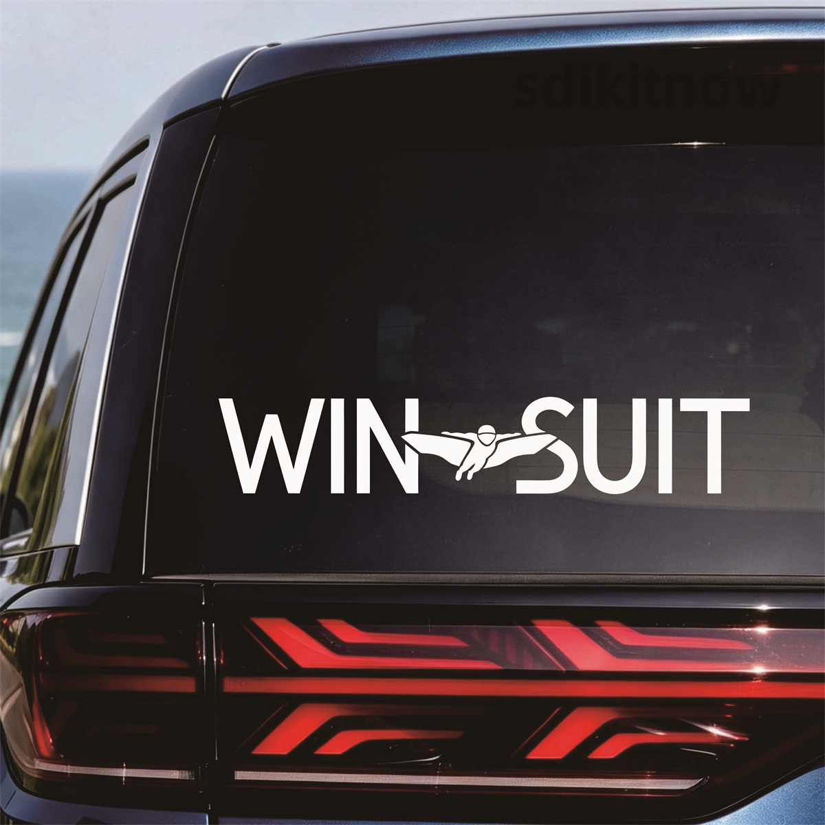 Wingsuit Flyer Vinyl Car Stick - Outdoor Adventure Jeep ulasan dan harga