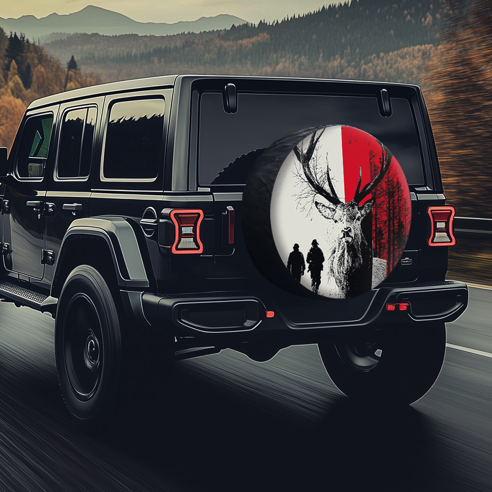 Deer Hunting Scene Tire Cover  - Outdoor Adventure Jeep ulasan dan harga