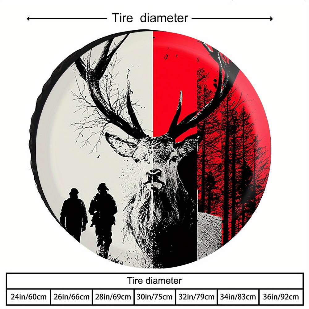 Deer Hunting Scene Tire Cover  - Outdoor Adventure Jeep ulasan dan harga