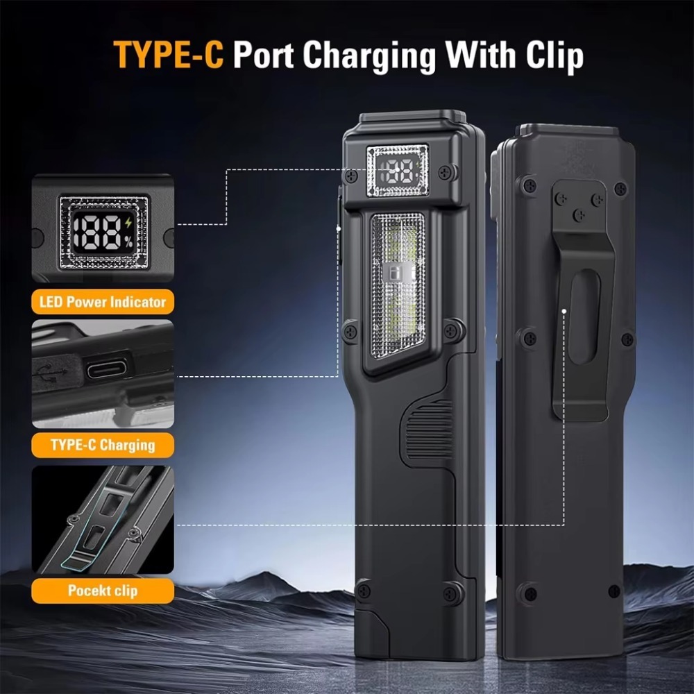 Ultra-Thin EDC Rechargeable LE - Outdoor Adventure Camp ulasan dan harga