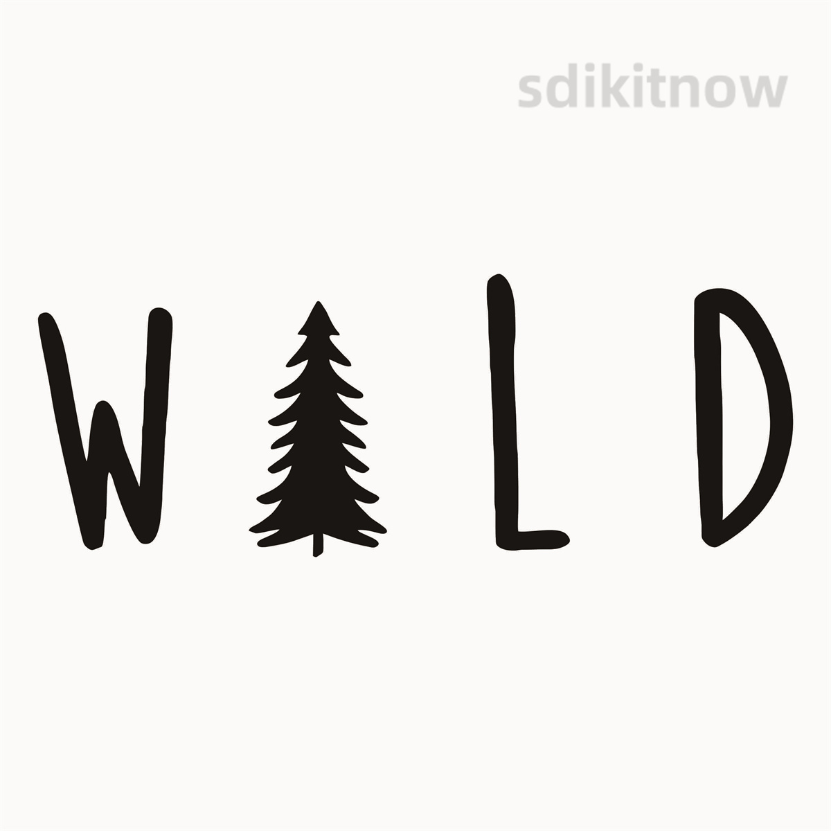 Wild Pine Tree Vinyl Car Stick - Outdoor Adventure Jeep ulasan dan harga
