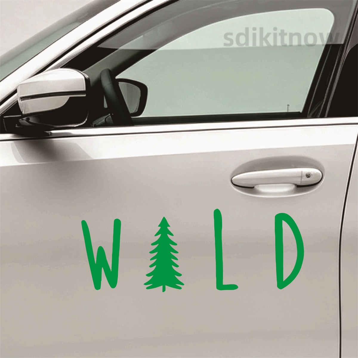 Wild Pine Tree Vinyl Car Stick - Outdoor Adventure Jeep ulasan dan harga
