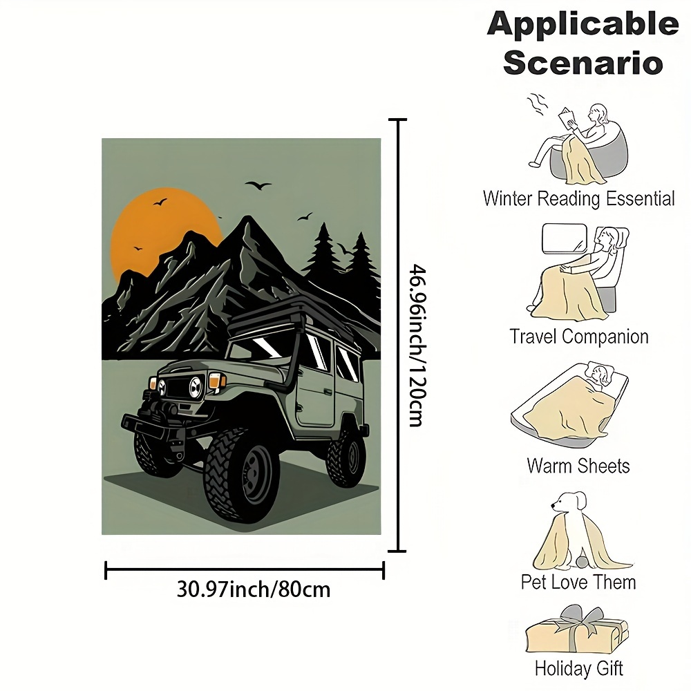 Cozy Camping Jeep Illustration - Outdoor Adventure Jeep ulasan dan harga